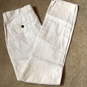H & M linen blend white pants -MENS